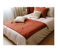 Edredon bout de lit en coton 90 x 190 cm Cocon terracotta