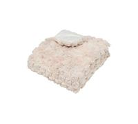 Edredon Imitation Fourrure Adriel 80x180cm Beige