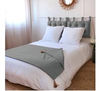 Edredon - Decostars - Panama - 90 x 190 cm - 100% Coton - Pompons Jute