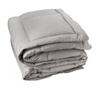 Edredon en polyester et microfibre 140x160 cm LAZY beige galet