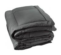 Edredon en polyester et microfibre 140x160 cm LAZY gris acier