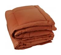 Edredon en polyester et microfibre 140x160 cm LAZY rose gingembre