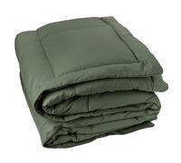 Edredon en polyester et microfibre 140x160 cm LAZY vert argile