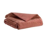 Vivaraise Fara Couette en velours côtelé bois de rose - 85 x 200 cm