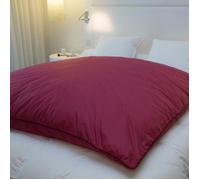 Édredon gonflant 90x150 cm 90% duvet neuf jacquard grenat