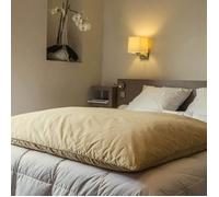 Édredon gonflant - CASTEX COUETTES NATURELLES - Jacquard beige - 90x150 cm - 90% duvet neuf