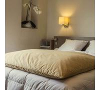 Édredon gonflant jacquard Beige 140 x 160 cm