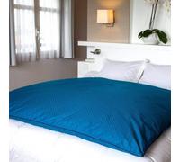 Édredon gonflant jacquard Bleu 140 x 160 cm