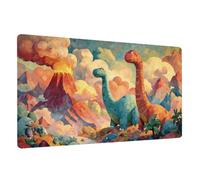 Éducatif Sous-main pour Enfant Cuir PU à Nettoyer Thème Dinosaure 70x40cm