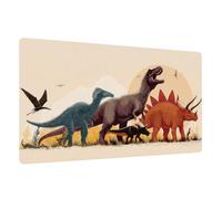 Éducatif Sous-main pour Enfant Cuir PU à Nettoyer Thème Dinosaure 70x40cm