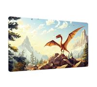 Éducatif Sous-main pour Enfant Cuir PU à Nettoyer Thème Dinosaure 70x40cm