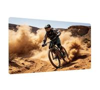 Éducatif Sous-main pour Enfant Cuir PU à Nettoyer Thème Vélo 70x40cm