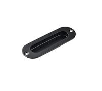 EDvkrgqx Poignées coulissantes encastrées en acier inoxydable | Multicolore, 1/4 pièces, for armoires et portes de placard(Bx03-201 Black,4pcs)