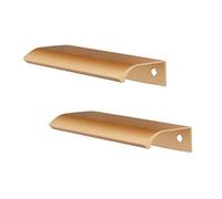 EDvkrgqx Poignées d'armoire en aluminium doré Space | Or 2 pièces plusieurs tailles for armoire, armoire : Quincaillerie(Hole distance 96mm)