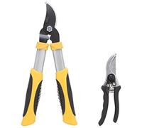 Edward Tools Ensemble d'élagueur et de sécateur - Lames en acier au carbone très résistantes traitées thermiquement - Coupe de 3,8 cm de diamètre