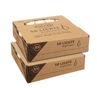 EDZARD 100 bougies chauffe-plat (Ø 38 mm), godet acrylique, 8 h | blanches et sans parfum, veilleuses, pour les photophores Cornelius, paraffine, mariage et restaurant, anniversaire et Noël