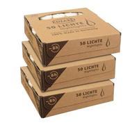 EDZARD 150 bougies chauffe-plat (Ø 38 mm), godet acrylique, 8 h | blanches et sans parfum, veilleuses, pour les photophores Cornelius, paraffine, mariage et restaurant, anniversaire et Noël