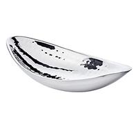 EDZARD Bol décoratif Halifax (L 27 cm, W 14 cm), acier martelé | vide-poche, coupelle décorative, plat de service, pour fruits et snacks, centre de table, idée cadeau