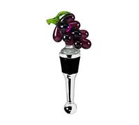 EDZARD Bouchon de bouteille Raisin (H 11 cm), verre artisanal | cadeau amateur de vin, cadeau sommelier, bouchon pour vin et champagne, art du verre traditionnel, accessoires de bar