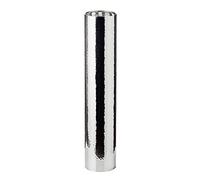 EDZARD bougeoir Boston, Hauteur 60 cm, en Acier Inoxydable, martelé, nickelé, noblement Poli, pour Bougie ø 10 cm, Silber (Edel Hochglanzpoliert)