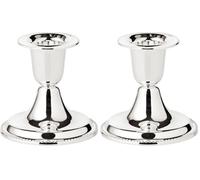 EDZARD bougeoir Perla, Hauteur 7 cm, argenté Noble, résistant au ternissement (Lot de 2)