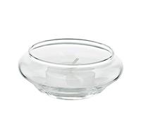 EDZARD Ensemble de 4 Porte-Bougie de Piscine Iris en Verre soufflé à la Bouche, diamètre 8 cm, Hauteur 4 cm