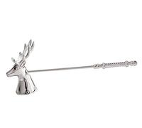 EDZARD Éteignoir à bougie Cerf (L 26 cm), argenté | résistant à la ternissure, pour éteindre la flamme sans fumée, accessoire de bougie, décoration de Noël, service de table