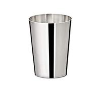 EDZARD Gobelet à liqueur Sandy (H 4,5 cm, 2 rgent massif 925 | 28 grammes, argent massif, verre à schnaps, pour eau-de-vie et ouzo, accessoires de bar, idée cadeau