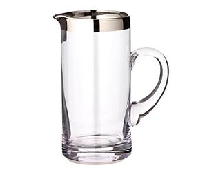 EDZARD Pichet Robert en Verre de Platine, 1 Litre, Hauteur 20 cm