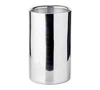 EDZARD Refroidisseur de bouteille de vin Nebraska (H 20 cm, Ø 12 cm), poli | Acier inoxydable double paroi pour 1 bouteille, fait main, seau à champagne, accessoires de bar