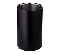 EDZARD Refroidisseur de bouteille de vin Pearl (H 20 cm, Ø 12 cm), inox | Double paroi pour 1 bouteille, poli miroir, seau à champagne, seau à vin, accessoires de bar