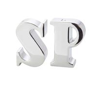 EDZARD Salière et poivre Favre, hauteur 7 cm, lettres P & S