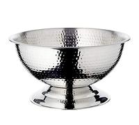 EDZARD Seau à champagne Cara (Ø 40 cm, H 21 cm) | poli miroir, pour 5 bouteilles, refroidisseur de bouteille de vin, vasque à glaçons, seau à glace, accessoires de bar