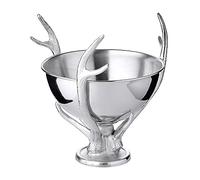 EDZARD Seau à Champagne Lita (Hauteur 37 cm, Ã˜ 31 cm), argenté, Aluminium nickelé, Aspect Bois de cerf