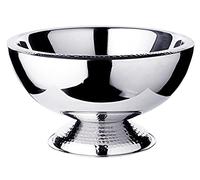 Seau à champagne Till, double paroi, acier inoxydable poli miroir, bord et pied martelés, ø 43 cm