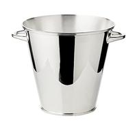EDZARD Seau à vin Calo (Ø 22 cm, H 21 cm), argenté | Refroidisseur de bouteille de vin pour 1 bouteille, avec anse, seau à champagne, accessoires de bar