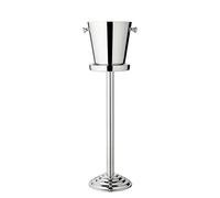 EDZARD Refroidisseur de bouteille Sevilla (hauteur 85 cm, Ø 23 cm) avec poignées, support en acier inoxydable, poli miroir, refroidisseur de bouteille, refroidisseur de vin