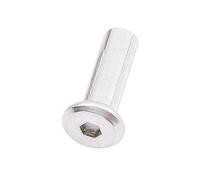 EEEBLBXNQ Écrou De Baril Liaison À Douille Hexagonale en Acier Inoxydable 304 M5 M6, Connecteur Rivet Meubles, Capuchon Manchon Joint D'insertion, 3 5 Pièces(M6(D 8mm) 3pcs,Length 16mm)