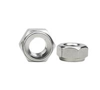 EEEBLBXNQ Écrou De Blocage Hexagonal en Métal Et Nylon, Acier Inoxydable 304, M3 M4 M5 M6 M8 M10, Autobloquant Anti-desserrage, 2 À 10 Pièces(M8 5pcs)