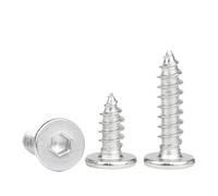EEEBLBXNQ Vis Autotaraudeuses À Tête Basse en Acier Inoxydable, 20 30 Pièces, Douille Hexagonale, Mince Et Plate, for Bois(8mm,M3 20pcs)