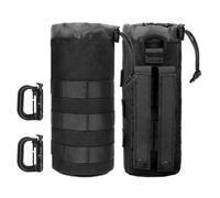 EEEKit Porte Gourde Sac à Dos, 2PCS Tactique Pochette Molle avec 2 Anneaux en D Plastique, Sac Hydratation Militaire pour Randonnée Camping