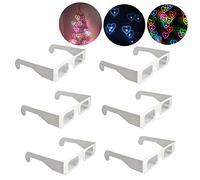 EEkiiqi Lot de 30 paires de lunettes de diffraction en forme de cœur 3D effet spécial lumière pour extérieur fête musicale/bar/feux d'artifices/vacances/club/lumières