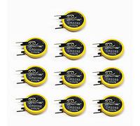EEMB 10 Pack CR2032 Batterie 3V avec Tôle de Soudure Batterie au Lithium 2032 Batterie au Lithium pour Radio Capteur Gameboy Couleur Remplacer la Batterie du Jeu
