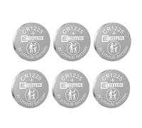 EEMB Lot de 6 piles bouton au lithium CR1225 3 V DL1225 BR1225 pour thermomètre, télécommande, montre, calculatrice, carnet de notes électronique, jeu mobile