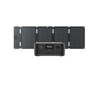 EF EcoFlow Générateur solaire portable RIVER 3 UPS avec panneau solaire 45W | 245 Wh de capacité, 600 W puissance de sortie, technologie GaN, station électrique portable pour l'extérieur, camping et RV