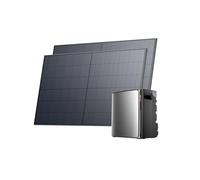 EF EcoFlow Stream Ultra X Batterie 3,84 kWh et 2 Panneaux solaires de 500W | Pour kit Solaire, Ports CA Doubles 2300 W, onduleur intégré, Batterie LFP 6000 Cycles, contrôle Intelligent IA，Plug&Play