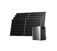 EF EcoFlow Stream Ultra X Batterie 3,84 kWh et 4 Panneaux solaires 500 W | Ports CA Doubles 2300 W, onduleur intégré, Batterie LFP 6000 Cycles, contrôle Intelligent IA，Plug&Play