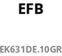 EFB 10" 1HE Steckdosenleiste 4xCEE 7/3 ohne Schalter,Alu,gra