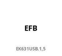 EFB 19" 1,5HE Steckdosenl. USB 9xA/9xC mit Schalter 3m, sw