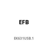 EFB 19" 1HE Steckdosenl. 16x USB A mit Schalter 3m, schwarz
